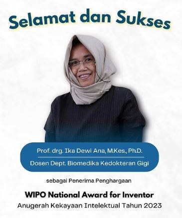 Ika Dewi Ana wins the WIPO Indonesian National Award
